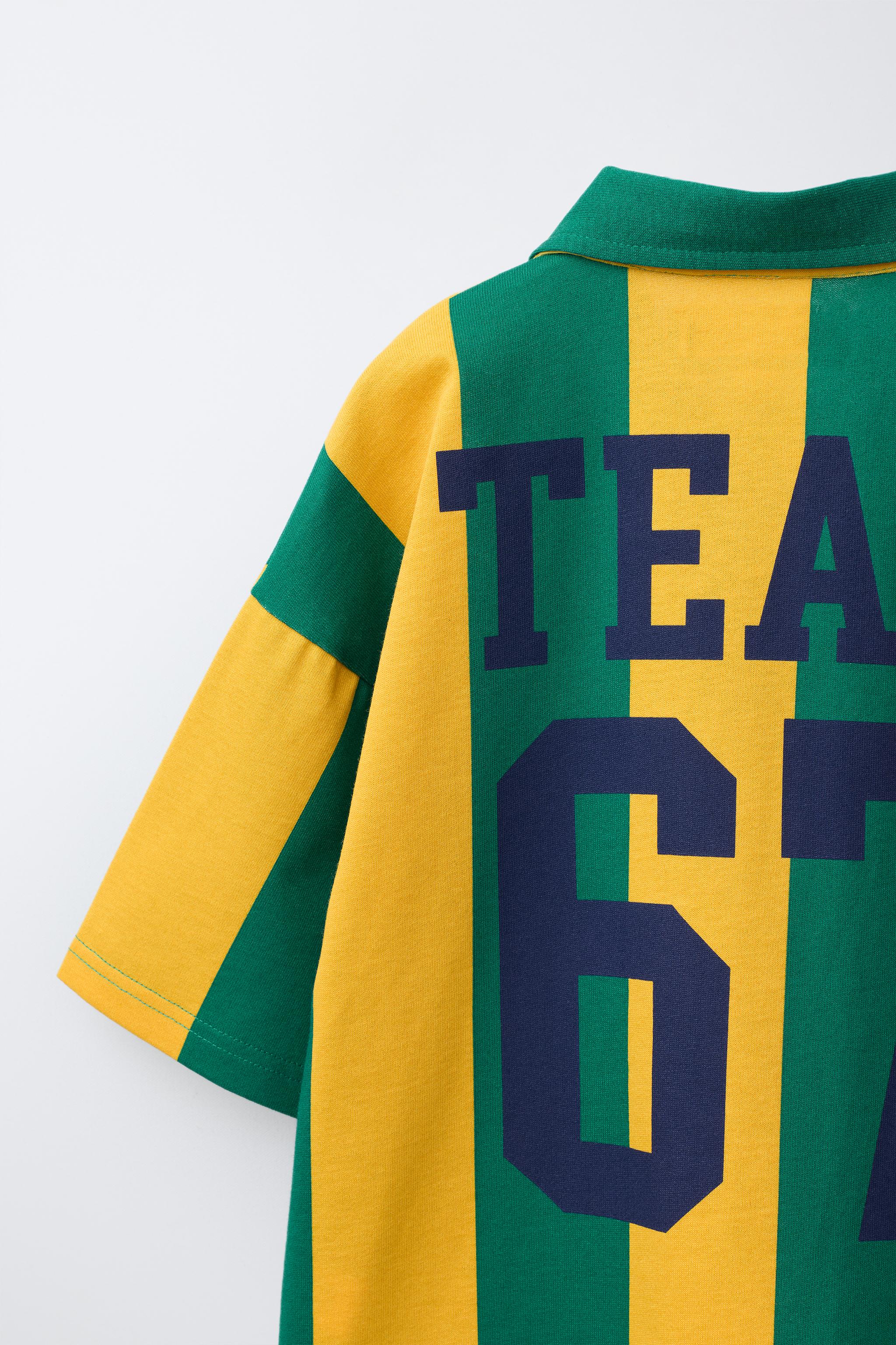 STRIPED TEAM SIX SEVEN POLO SHIRT